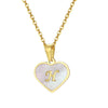 Wholesale Jewelry Stainless Steel Heart Shaped Pendant Necklace With Electroplating For Female