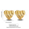 Wholesale Jewelry Stainless Steel Heartshaped Flower Geometric Earrings With Stamping