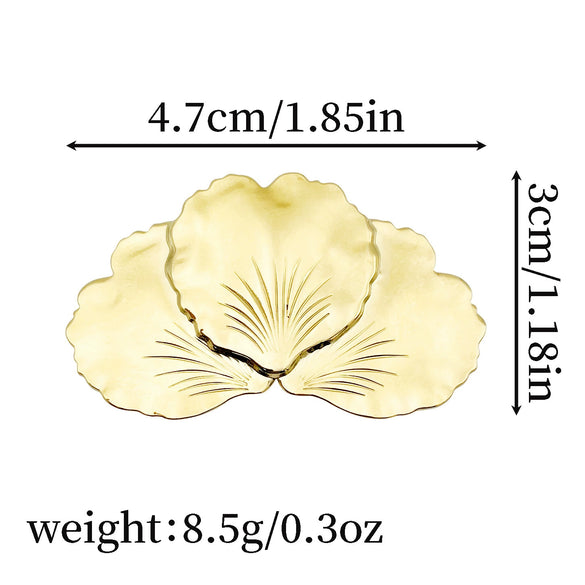 Wholesale Jewelry Stainless Steel Heartshaped Petal Wide Ring With Flower Pattern 18K Goldplated