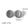Wholesale Jewelry Stainless Steel High Sense Geometric Round Electroplated Earrings For Women
