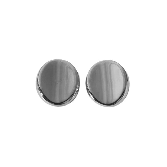 Wholesale Jewelry Stainless Steel High Sense Geometric Round Electroplated Earrings For Women
