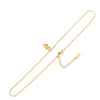 Wholesale Jewelry Stainless Steel Ingot Pendant With Round Snake Clavicle Chain Electroplated