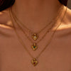 Wholesale Jewelry Stainless Steel 18K Gold Electroplated Geometric Pattern Pendant Necklace For Women