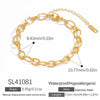 Wholesale Jewelry Stainless Steel 18K Gold Geometric Electroplated Necklace Unisex