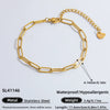 Wholesale Jewelry Stainless Steel 18K Gold Geometric Electroplated Necklace Unisex