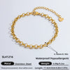 Wholesale Jewelry Stainless Steel 18K Gold Geometric Electroplated Necklace Unisex