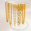 Wholesale Jewelry Stainless Steel 18K Gold Geometric Electroplated Necklace Unisex