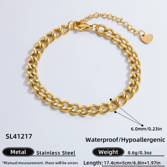 Wholesale Jewelry Stainless Steel 18K Gold Geometric Electroplated Necklace Unisex