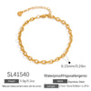 Wholesale Jewelry Stainless Steel 18K Gold Geometric Electroplated Necklace Unisex