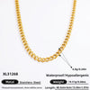 Wholesale Jewelry Stainless Steel 18K Gold Geometric Electroplated Necklace Unisex