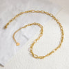 Wholesale Jewelry Stainless Steel 18K Gold Geometric Electroplated Necklace Unisex