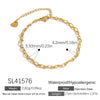 Wholesale Jewelry Stainless Steel 18K Gold Geometric Electroplated Necklace Unisex