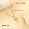 Wholesale Jewelry Stainless Steel 18K Gold Plated Geometric Cross Pendant Necklace For Women