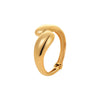 Wholesale Jewelry Stainless Steel 18K Gold Plated Geometric Open Bracelet