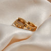 Wholesale Jewelry Stainless Steel 18K Gold Plated Geometric Star Earrings For Women