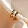 Wholesale Jewelry Stainless Steel 18K Gold Plated Geometric Star Earrings For Women