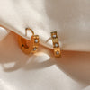 Wholesale Jewelry Stainless Steel 18K Gold Plated Geometric Star Earrings For Women