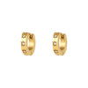 Wholesale Jewelry Stainless Steel 18K Gold Plated Geometric Star Earrings For Women