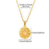 Wholesale Jewelry Stainless Steel 18K Gold Plated Imitation Jade Cross Chain Necklace Unisex