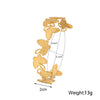 Wholesale Jewelry Stainless Steel 18K Gold Plated Open Butterfly Bracelet Fashionable Elegant