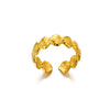 Wholesale Jewelry Stainless Steel 18K Gold Plated Starfish Ring For Ladies With Animal Zodiac Pattern