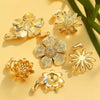 Wholesale Jewelry Stainless Steel 18K Goldplated Creative Flower Pendant Necklace