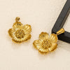 Wholesale Jewelry Stainless Steel 18K Goldplated Creative Flower Pendant Necklace