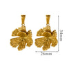 Wholesale Jewelry Stainless Steel 18K Goldplated Creative Flower Pendant Necklace