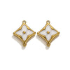 Wholesale Jewelry Stainless Steel 18K Goldplated Fourleaf Clover Double Hanging Bracelet Necklace Electroplating