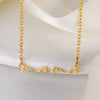 Wholesale Jewelry Stainless Steel Letter Handpainted Snake Bone Chain Necklace