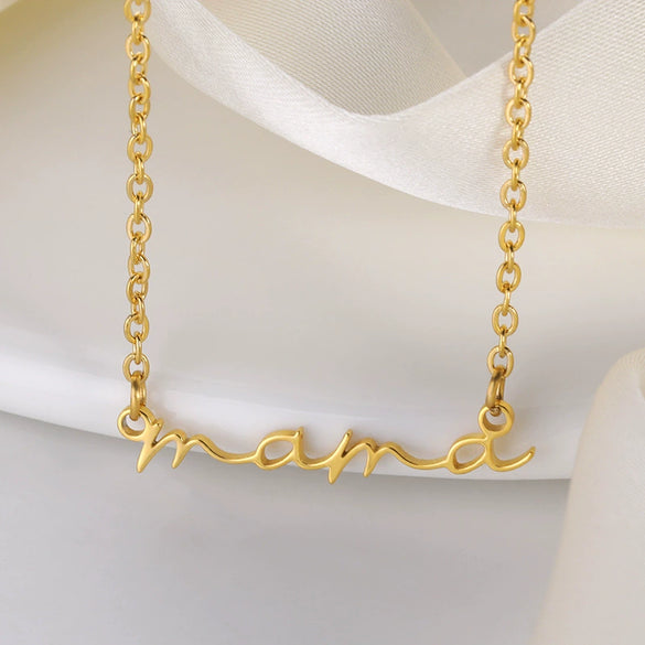Wholesale Jewelry Stainless Steel Letter Handpainted Snake Bone Chain Necklace
