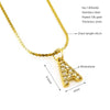 Wholesale Jewelry 316L Stainless Steel Letter Necklace Gold Plated With Diamond Egg S Chain For Women