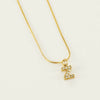 Wholesale Jewelry 316L Stainless Steel Letter Necklace Gold Plated With Diamond Egg S Chain For Women