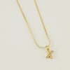Wholesale Jewelry 316L Stainless Steel Letter Necklace Gold Plated With Diamond Egg S Chain For Women
