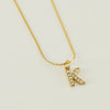 Wholesale Jewelry 316L Stainless Steel Letter Necklace Gold Plated With Diamond Egg S Chain For Women