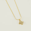 Wholesale Jewelry 316L Stainless Steel Letter Necklace Gold Plated With Diamond Egg S Chain For Women