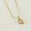Wholesale Jewelry 316L Stainless Steel Letter Necklace Gold Plated With Diamond Egg S Chain For Women
