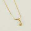 Wholesale Jewelry 316L Stainless Steel Letter Necklace Gold Plated With Diamond Egg S Chain For Women