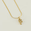 Wholesale Jewelry 316L Stainless Steel Letter Necklace Gold Plated With Diamond Egg S Chain For Women