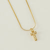 Wholesale Jewelry 316L Stainless Steel Letter Necklace Gold Plated With Diamond Egg S Chain For Women