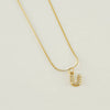 Wholesale Jewelry 316L Stainless Steel Letter Necklace Gold Plated With Diamond Egg S Chain For Women