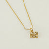 Wholesale Jewelry 316L Stainless Steel Letter Necklace Gold Plated With Diamond Egg S Chain For Women