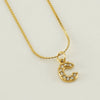 Wholesale Jewelry 316L Stainless Steel Letter Necklace Gold Plated With Diamond Egg S Chain For Women