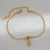 Wholesale Jewelry Stainless Steel Letter Pendant Love Knot Bracelet Electroplating For Women