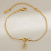 Wholesale Jewelry Stainless Steel Letter Pendant Love Knot Bracelet Electroplating For Women