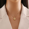 Wholesale Jewelry Stainless Steel Letter Pendant Necklace With Electroplating