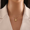 Wholesale Jewelry Stainless Steel Letter Pendant Necklace With Electroplating