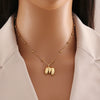 Wholesale Jewelry Stainless Steel Letter Pendant Necklace With Electroplating