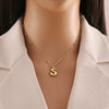 Wholesale Jewelry Stainless Steel Letter Pendant Necklace With Electroplating