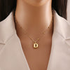 Wholesale Jewelry Stainless Steel Letter Pendant Necklace With Electroplating